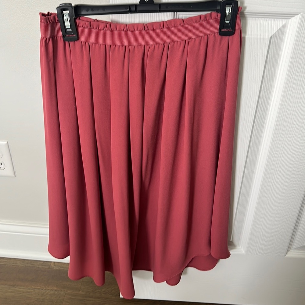 Loft Pink midi skirt